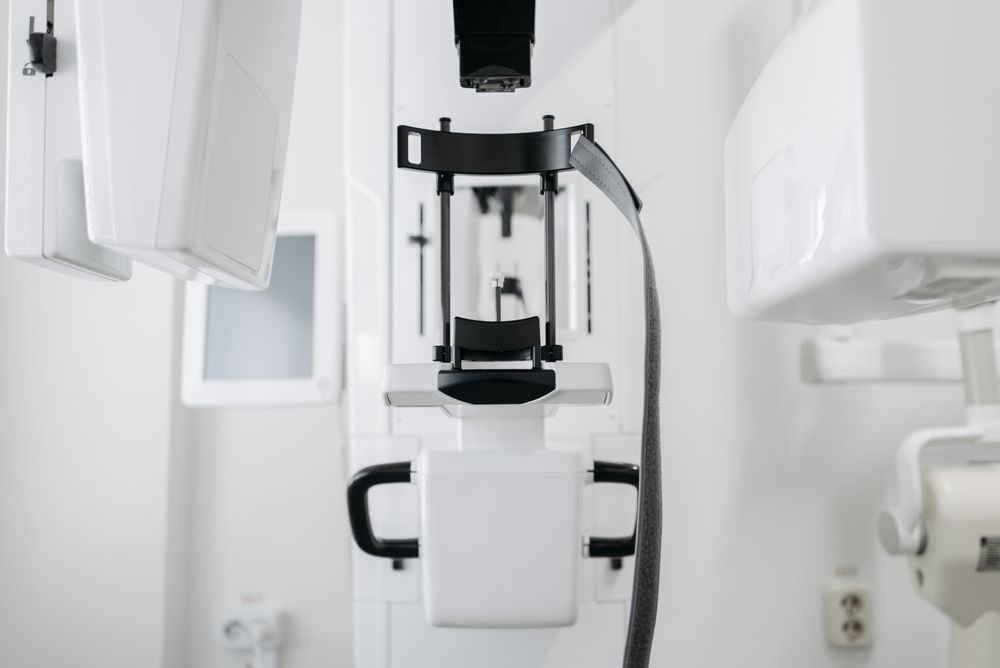 Aparat panoramic de radiologie dentară, fotografie stock ilustrativă